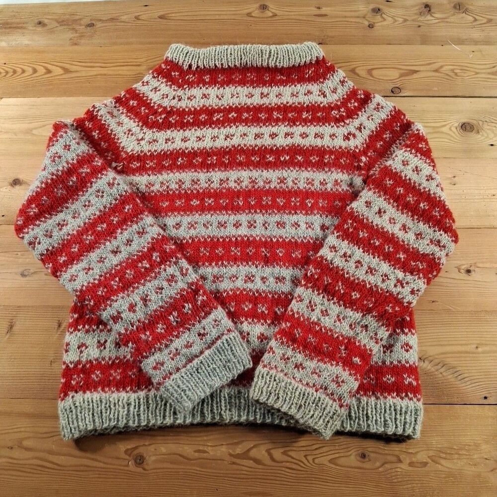 Handmade Wool Sweater Mens 2xl